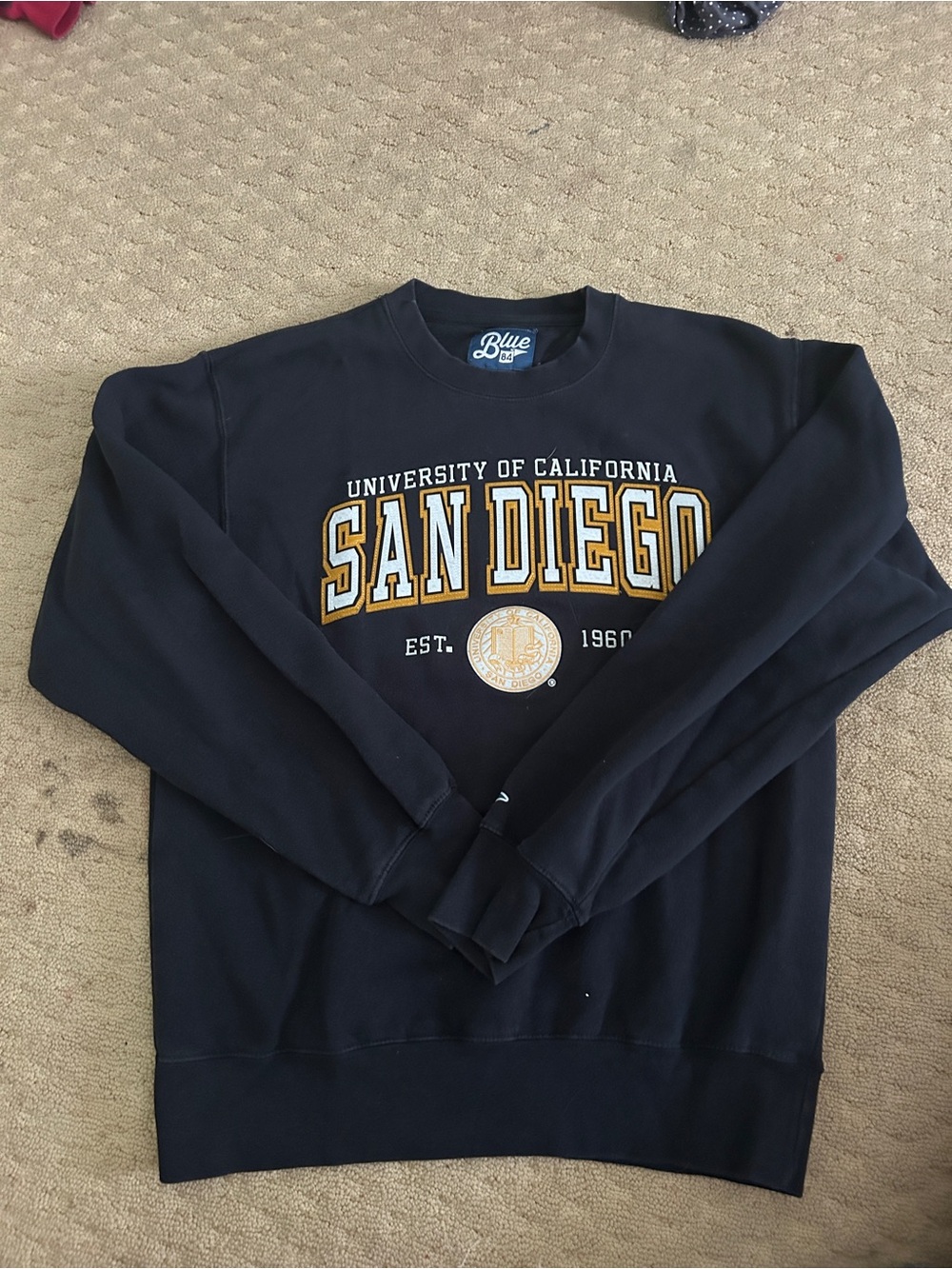 Blue 84 Navy San Diego Collegiate Crewneck Sweatshirt